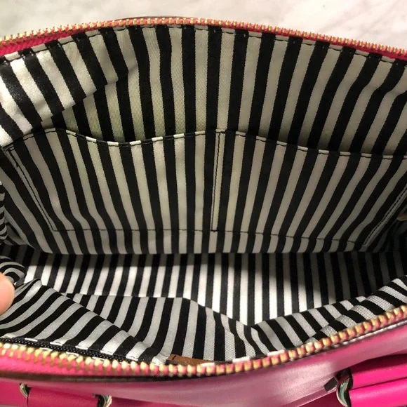 Hot Pink Kate Spade Bag w/Front Turn Lock Pocket - Picture 10 of 14
